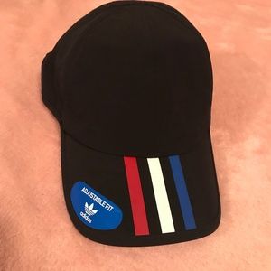 Adidas Black 3-Stripes Trainer Cap
